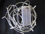 20 LED Battery-Powered Artic White String Lights for Home, Wedding, and Party Decor - 3m Length Fairy Lighting