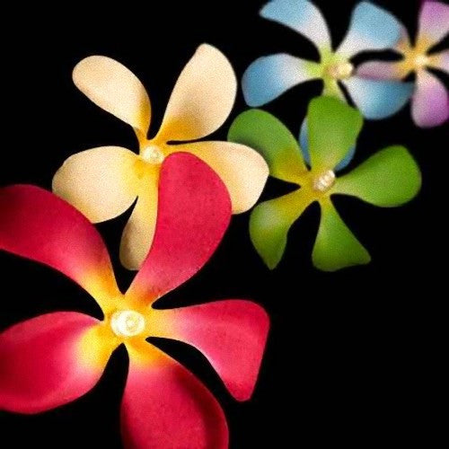 20 LED Tropical Frangipani Flower String Lights – Battery-Operated Fairy Lights for Home, Wedding, and Party Decoration