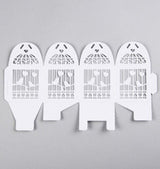 100 Pack Heart-Shaped White Dove Wedding Favor Gift Boxes - Side View