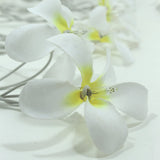 20 LED White Frangipani Flower Fairy Lights - Battery-Powered String Lights for Home, Wedding, Beach Party, and Outdoor Decor