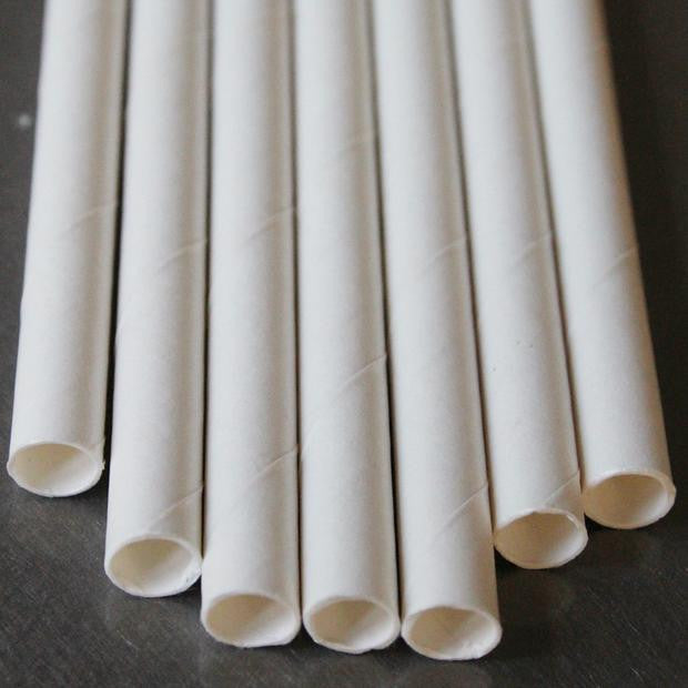 Bulk Pack of 1000 White Biodegradable Paper Drinking Straws for Eco-Friendly Events and Parties