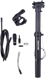 Adjustable ZOOM SPD-801 Dropper Seatpost with 100mm Travel and Thumb Remote Lever - External Cable 30.9mm Diameter