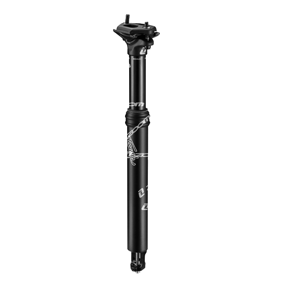 Adjustable ZOOM MTB Dropper Seatpost with Internal Cable - 30.9mm Diameter, 125mm Travel, Thumb Remote Lever