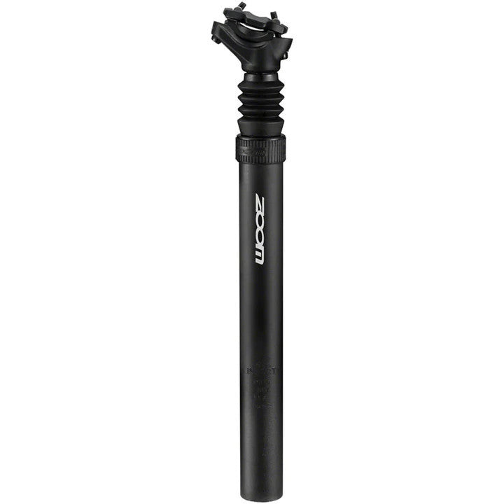 ZOOM SPS-C255 Suspension Seatpost for Mountain and Road Bikes - Lightweight Aluminum, 30.9mm Diameter, Shock Absorber, Anodized Black