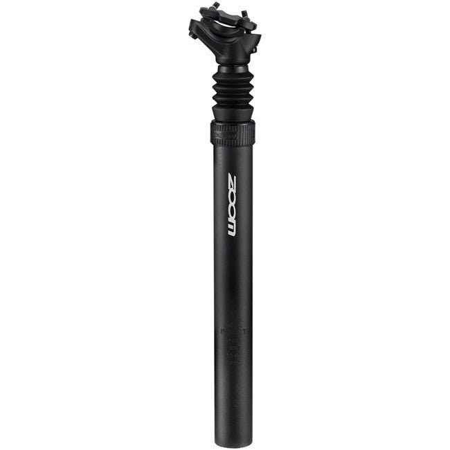 ZOOM 31.6mm Adjustable Suspension Seatpost for MTB and Road Bikes - Lightweight Aluminum Shock Absorber in Black