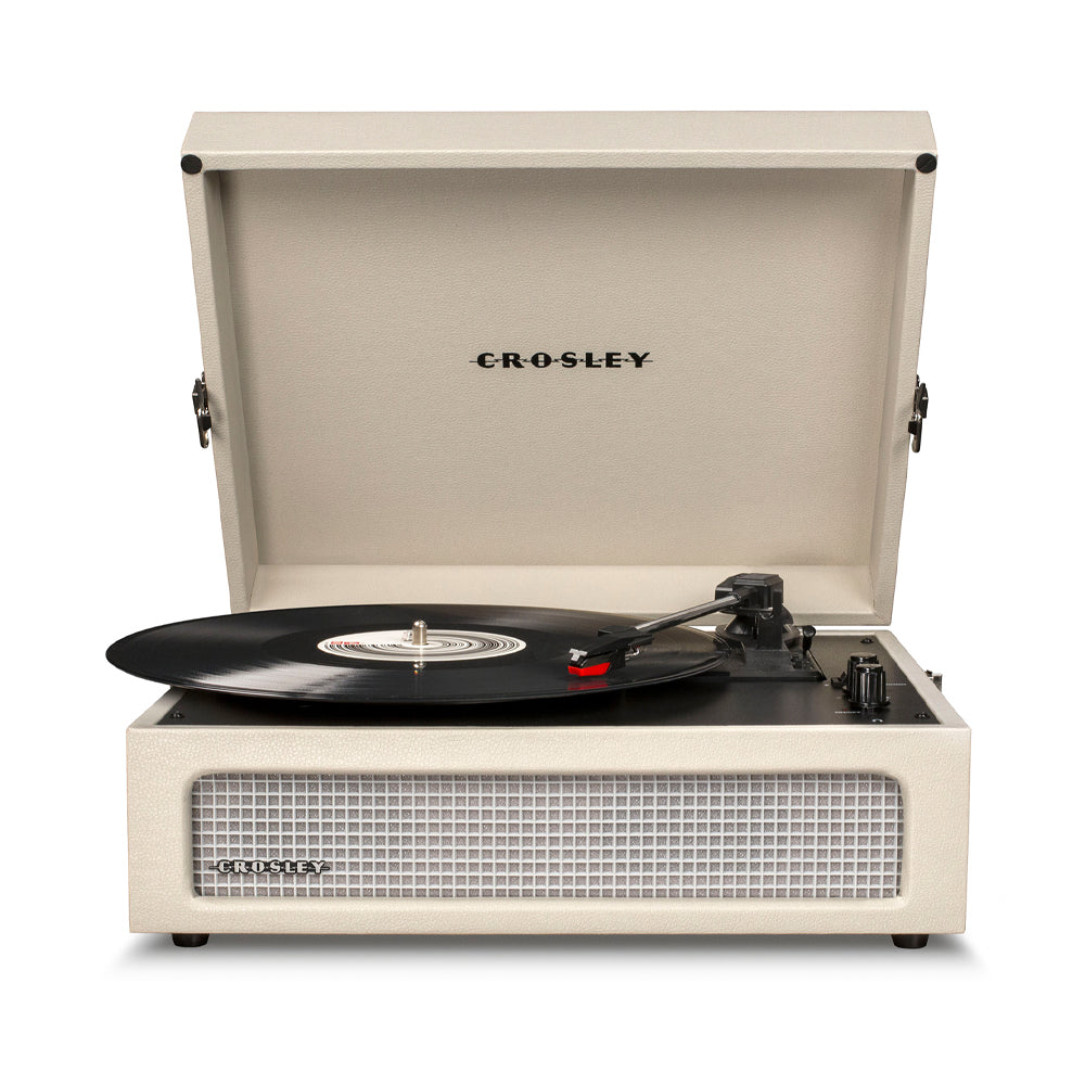 Crosley Voyager Bluetooth Portable Turntable - Dune + Bundled Majority D40 Bluetooth Speakers - Black