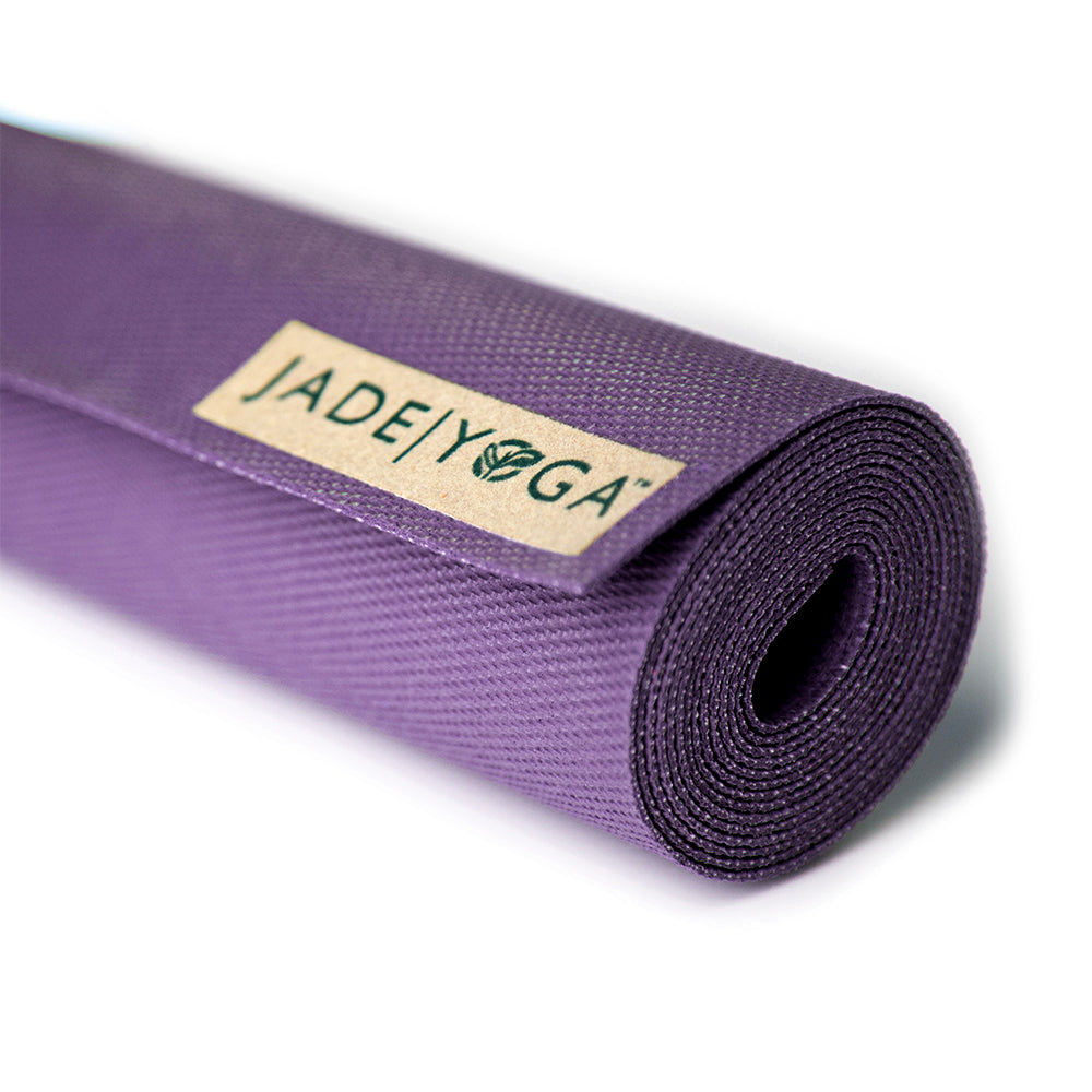 Jade Yoga Voyager Mat - Purple & Etekcity Scale for Body Weight and Fat Percentage - Black Bundle