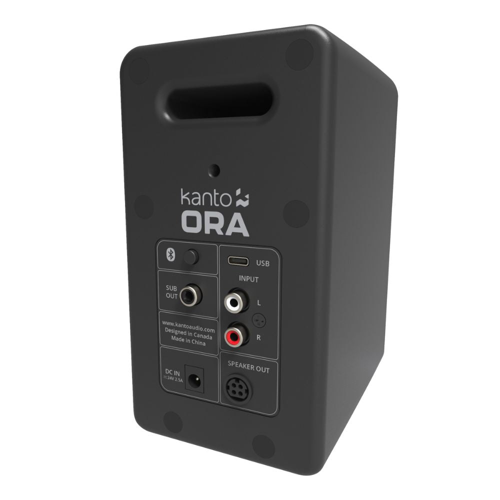 Kanto ORA 100W Powered Reference Desktop Computer Speakers with Bluetooth 5.0 Black