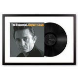 Framed Johnny Cash the Essential Johnny Cash Vinyl Album Art