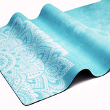 Yoga Design Lab Combo Yoga Mat 1.5mm Mandala Turquoise - Top-Down View