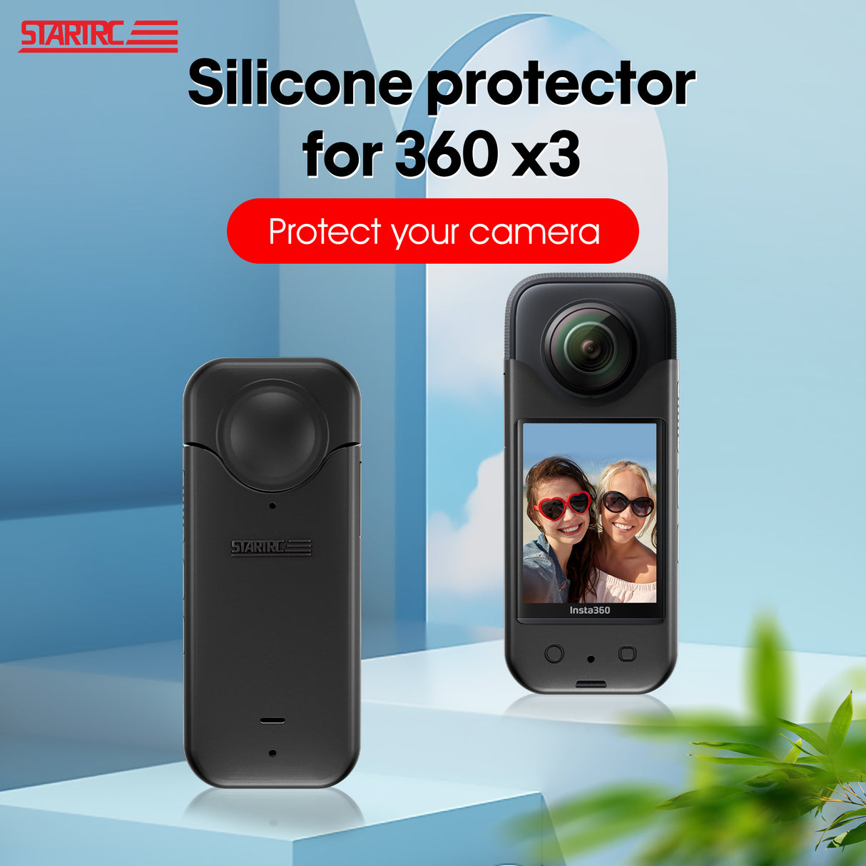 Insta360 One X3 Camera Soft Silicone Protective Sleeve - Drop-Proof & Dust-Proof Cover