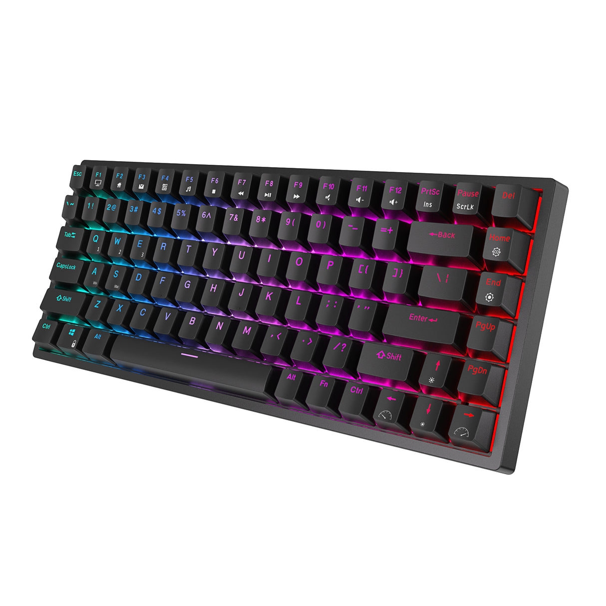 ROYAL KLUDGE RK84 65% Wireless Mechanical Keyboard with Hot-Swap Blue Switches and Three Connection Modes