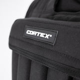 CORTEX 20kg Adjustable Weight Vest with 1kg Increments in Black - Top-Down View