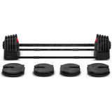 CORTEX Revolock V2 40kg Adjustable Steel Dumbbell Barbell All-in-One (Single) - Side View