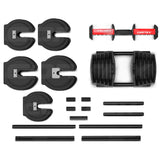 CORTEX Revolock V2 40kg Adjustable Steel Dumbbell Barbell All-in-One (Single) - Close-Up Angle