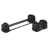 CORTEX Revolock V2 40kg Adjustable Steel Dumbbell Barbell All-in-One (Single) - Low Angle