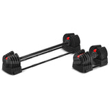 CORTEX Revolock V2 80kg Pair Set Adjustable Steel Dumbbell Barbell All-in-One - Low Angle