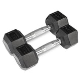 CORTEX 1kg to 3kg Hex Dumbbell Set - Top-Down View