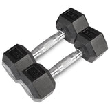 CORTEX 56kg Hex Fixed Dumbbell Set (4, 6, 8, 10kg Pairs) - 45-Degree Angle