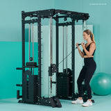 CORTEX SM25 Multi Gym (Dual Stack Functional Trainer, Smith Machine, Half Rack) - Top-Down View