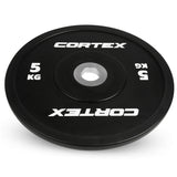 CORTEX 5kg Competition Bumper Plates (Pair) - Top-Down View