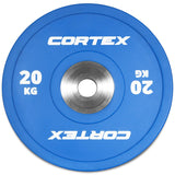 CORTEX 20kg Competition Bumper Plates (Pair) - Side View