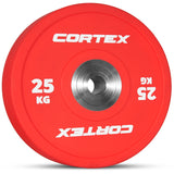 CORTEX 25kg Competition Bumper Plates (Pair) - Front View