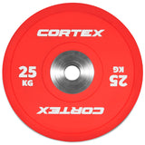 CORTEX 25kg Competition Bumper Plates (Pair) - Side View