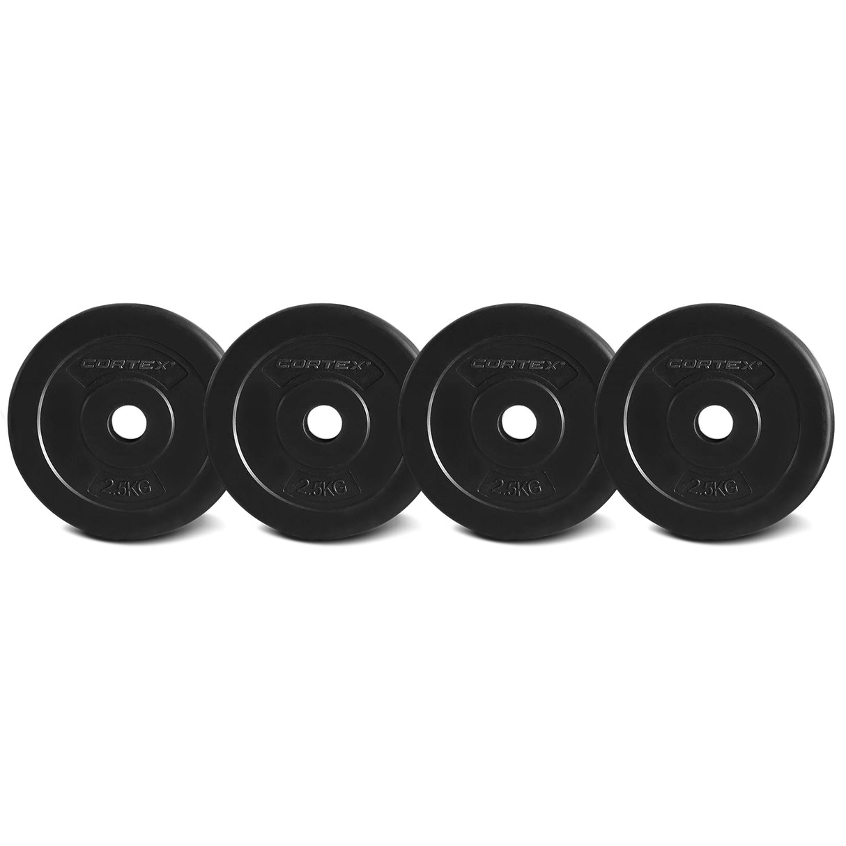 CORTEX 2.5kg EnduraShell Standard Weight Plates 25mm (Set of 4)