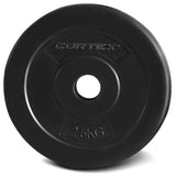 CORTEX 2.5kg EnduraShell Standard Weight Plates 25mm (Set of 4) - Front View