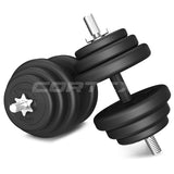 CORTEX 85kg EnduraShell Barbell & Dumbbell Weight Set - Side View