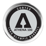 CORTEX ATHENA100 200cm 15kg Womens' Olympic Barbell - Top-Down View