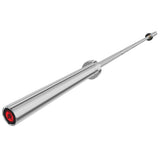 CORTEX SPARTAN205 7ft 20kg Olympic Barbell (Hard Chrome) with Lockjaw Collars - Top-Down View