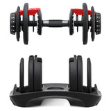 LSG Adjustable Dumbbells 2.5kg-24kg (Pairs) - Side View