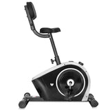 Lifespan Fitness Cyclestation 3 Exercise Bike with ErgoDesk Automatic Standing Desk 150cm in White/Black - Side View