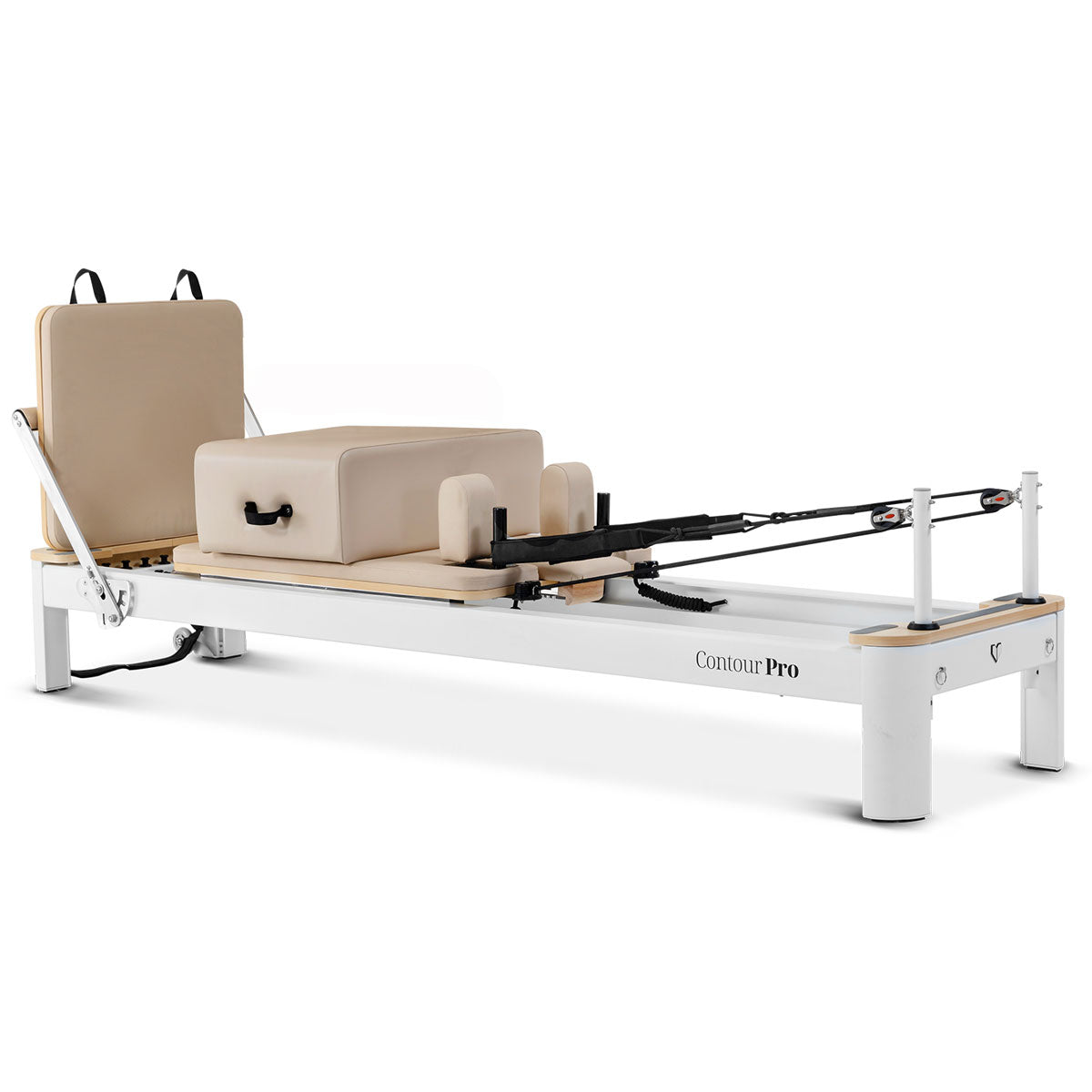 Lifespan Fitness Contour Pro Aluminum Pilates Reformer Bed Set (Beige)