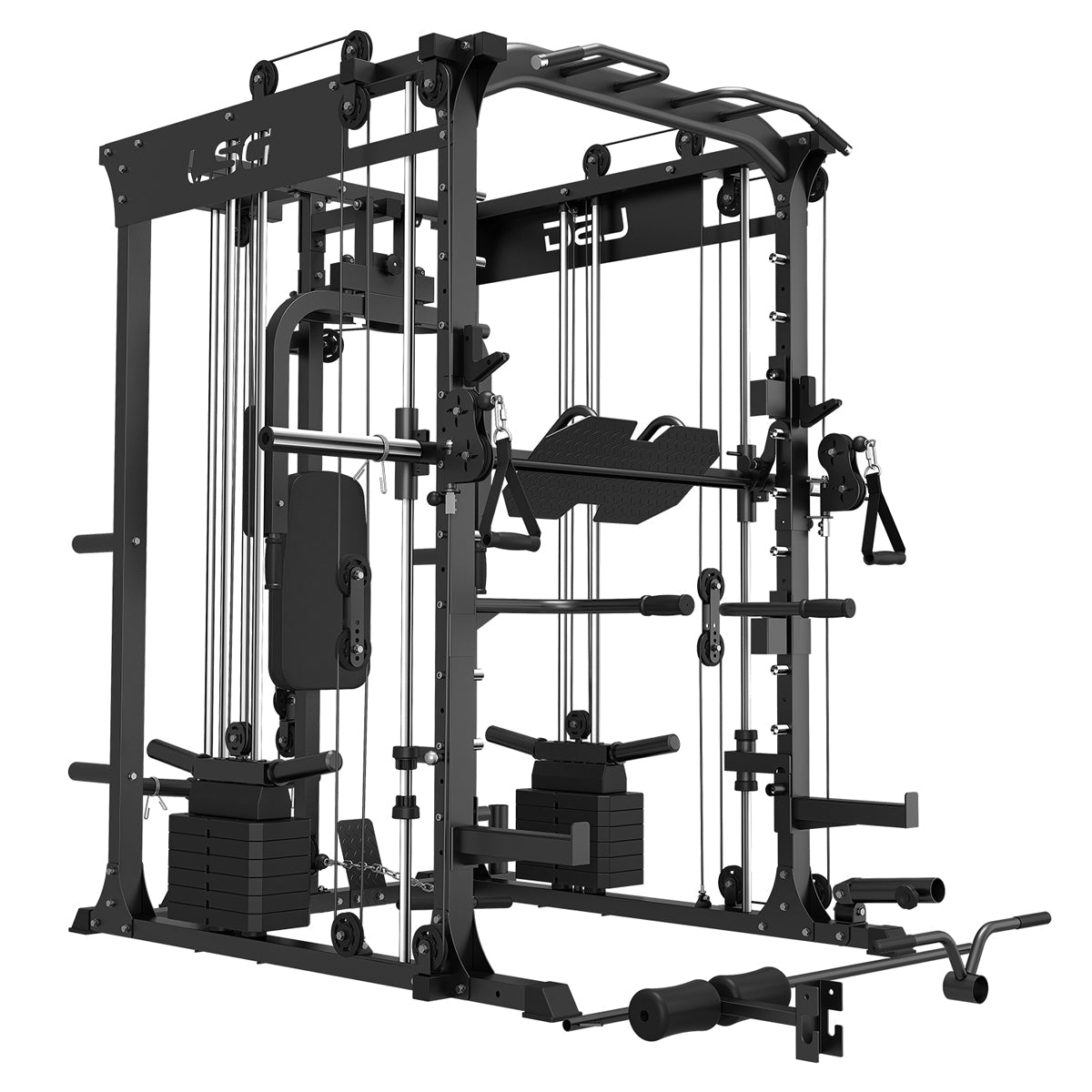 LSG GRK200 10-in-1 Home Gym Station, Power Rack, Smith Machine and Cable Crossover