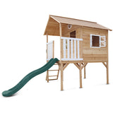 Lifespan Kids Archie Elevated Cubby House with Green Slide - Top-Down View