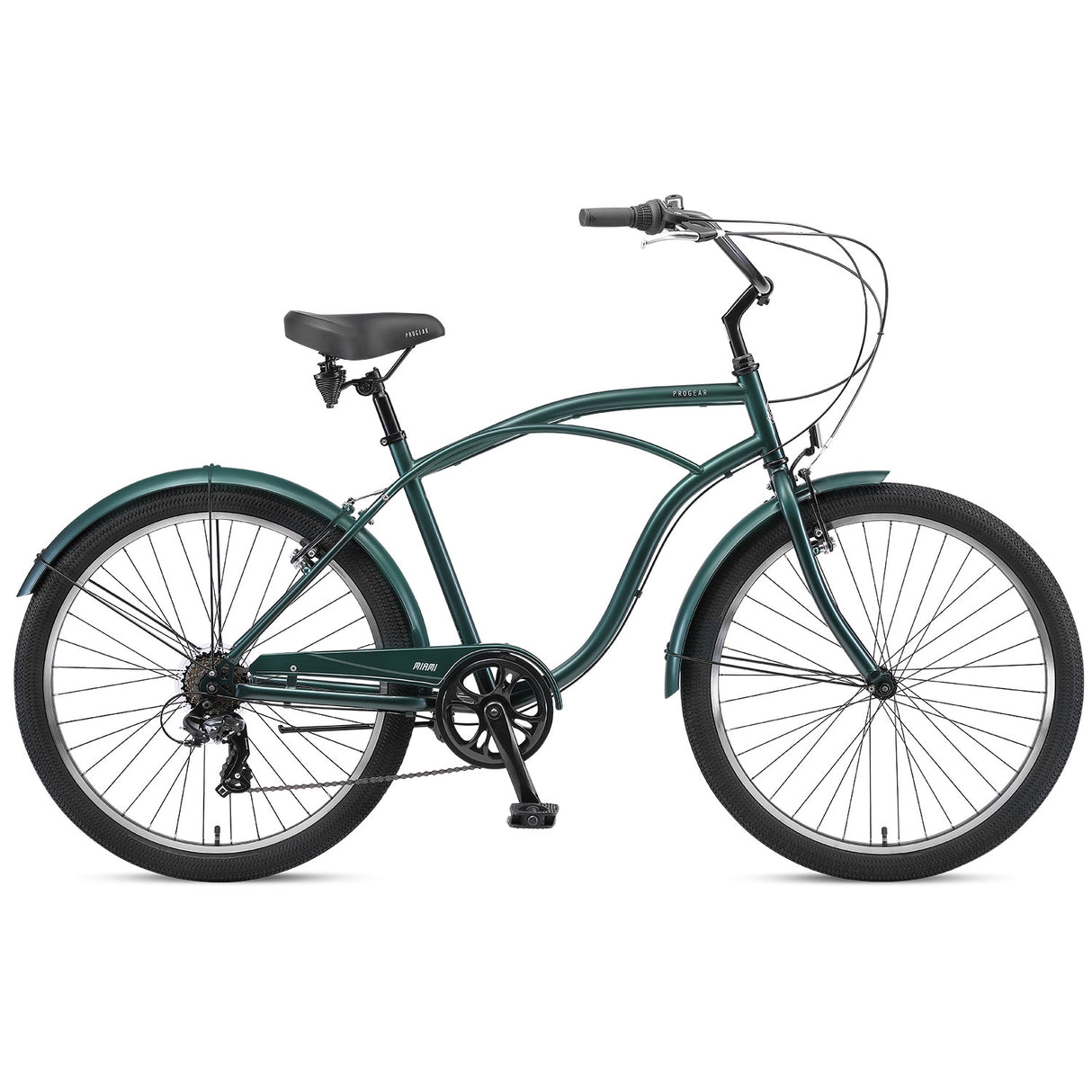 Progear Bikes Miami S7 Cruiser Mens 26*19" in Forest Green