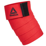 Reebok Knee Wraps in Red - Side View