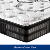 King Mattress in Gel Memory Foam Pocket Coil Medium Firm Bed 34cm Thick