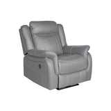 Carlton 3R+1R+1R Finest Fabric Recliner Sturdy Construction Metal Mechanism - Side View