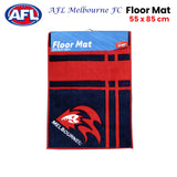 Melbourne Football Club Official AFL Rubber Backed Mat 55 x 85 cm