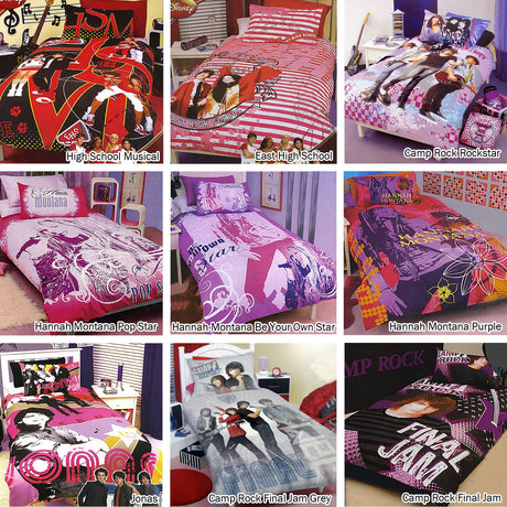 Disney Hannah Montana Purple Quilt Cover Set Single