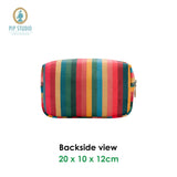 PIP Studio Velvet Jacquard Stripe Small Square Cosmetic Bag