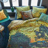 Van Gogh Twilight Landscape Ochre Cotton Sateen King Quilt Cover Set