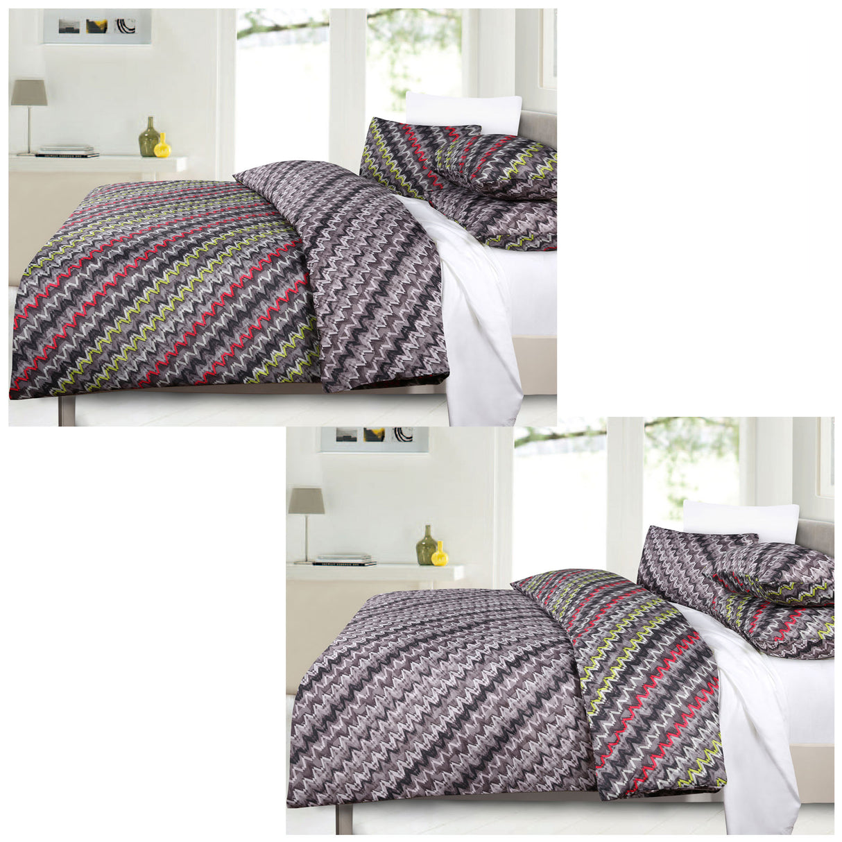 Hoxton Reversible DNA Print King Quilt Cover Set