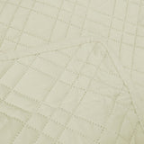 Jane Barrington Morris Light Cream Ultrasonic Embossed Lightly Quilted Reversible Coverlet Set King - Side View