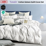 Vander Cotton Sateen 250TC Quilt Cover Set in Queen Size by Ardor