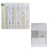 Kensington Elegance White Lace Rod Pocket Curtain 300 x 213 cm